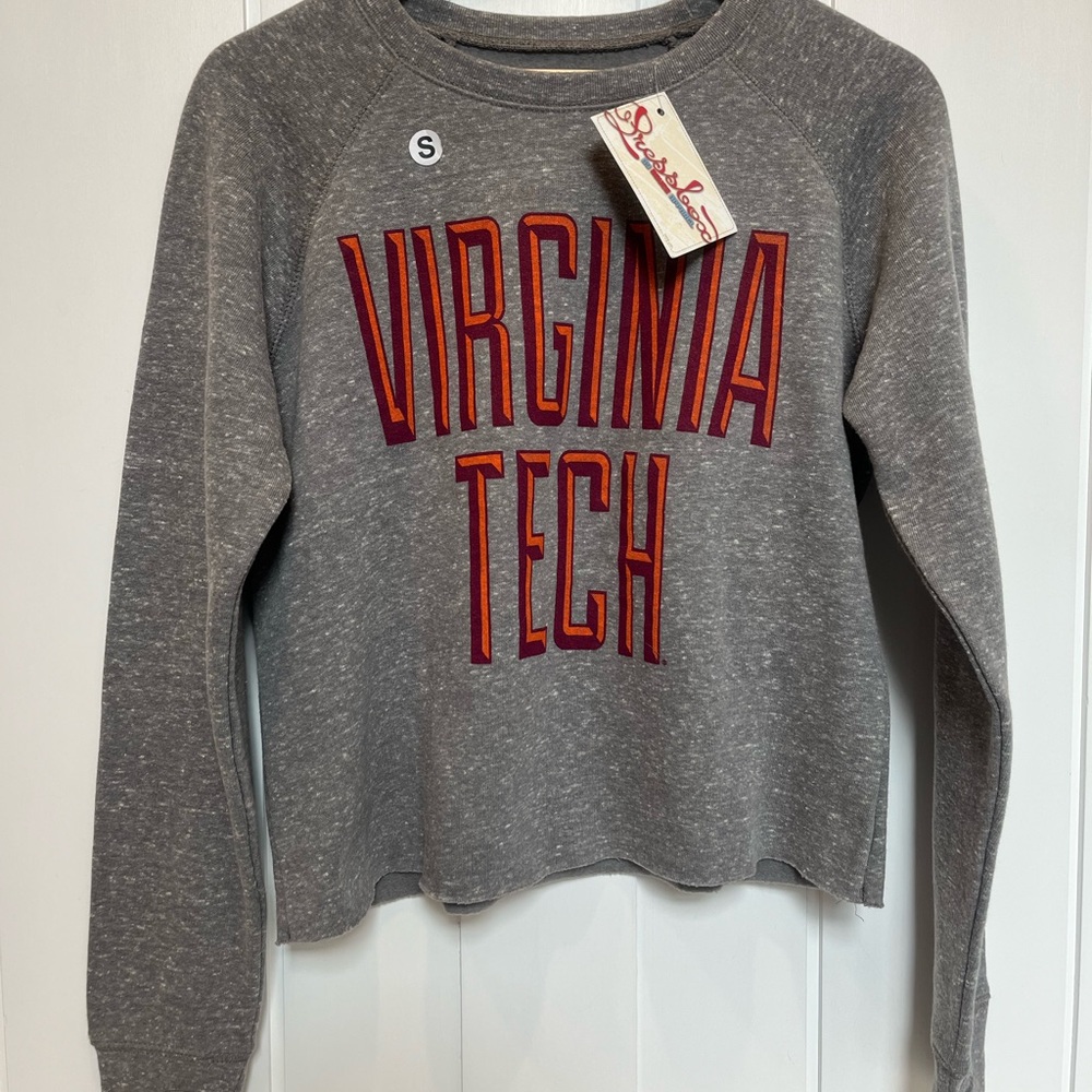 Pressbox Gray Virginia Tech Women's Sweatshirt